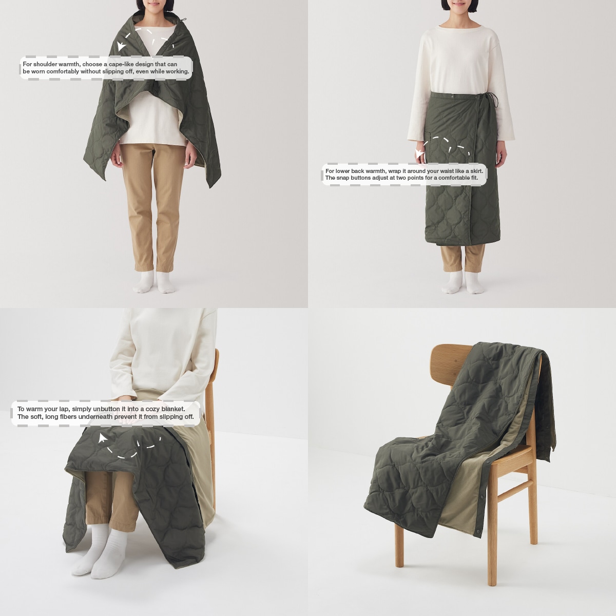 MANIFESTAO in JAPAN  3WAY BLANKET ブランケット MUJI